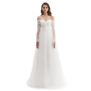 Printemps Nouvelle lacet sexy au large de l'épaule chinois blanc blanc français mi-taille robe de soirée yjh003