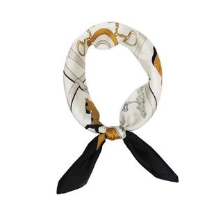 Spring Nieuwe simulatie zijden sjaal vrouwelijke mode temperament afdrukken kleine vierkante sjaal Koreaanse versie van de sjaal WY763