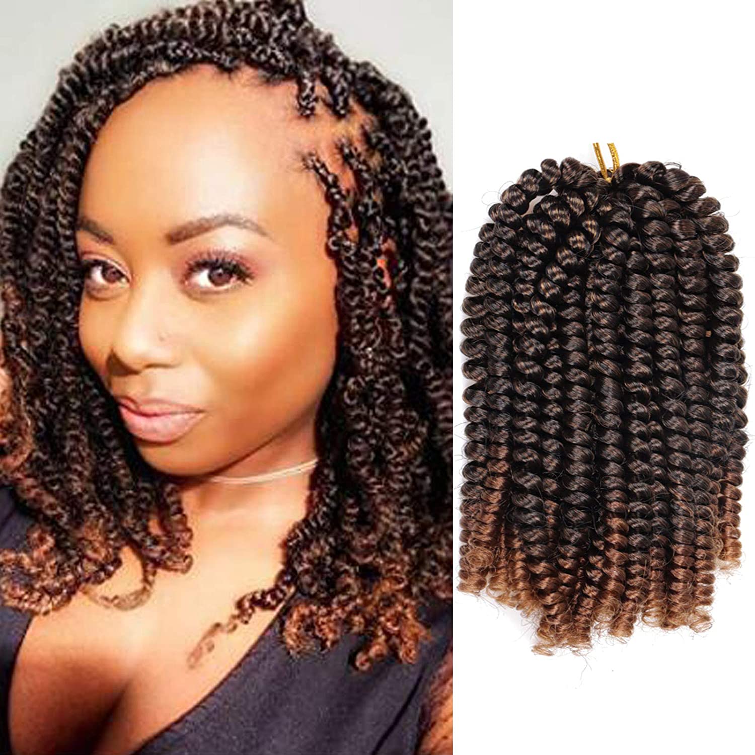 Spring Nubian Braids Hair Refined Bourgondië 613 Haakhaar Blonde kleur Leerweer 8 inch 12 inch