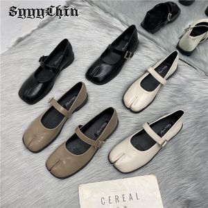 Spring Sandals Jane Mary Jurk Split Women Teen Flats Ladies Pumps Vrouw Retro Vintage Girl Daily Novely Solid Ninja Shoes 230922 675