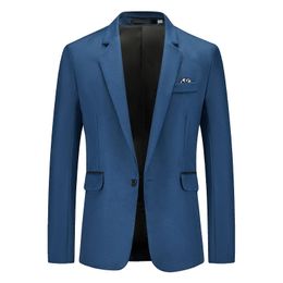 Blazer décontracté intelligent de printemps pour les vestes de costume de gentleman masculin pour hommes manteaux de crème solaire 240422