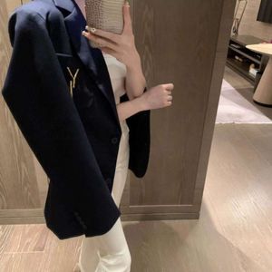 Spring Suit Designer Jacket Dames Fashion Borduured Pak Coat Casual werkkleding Coctigan Lange mouwen Tops Vrouwenkleding Aziatische afmetingen
