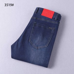 Printemps / été 2024 Brand Jeans High End Mens Fashion Non Iron Straight Leg Pantal