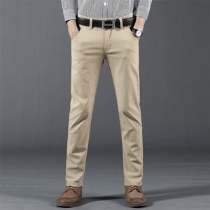 Lente zomer herfst nieuwe casual broek mannen katoen slim fit chinos mode broek mannelijke merk kleding plus maat 28-38,968 201109
