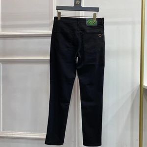 Lente/zomer elegant Europees high -end modemerk zware ambacht gewassen Europese goederen elastische slanke pasvorm kleine poot jeans