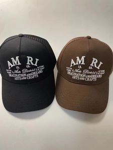 Lente Zomer Hoge kwaliteit straathoeden Baseball caps Casual hoeden Verstelbare hoeden voor heren en dames Mesh bolhoeden Prachtig geborduurde Am-hoeden met alfabet