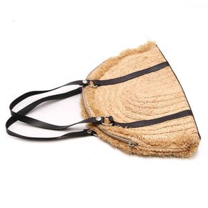 Lente zomer Lafite Strawtas Mini Fashion Diagonale tas Draagbare stro -zak Dumpling Bag Gevlochten Shell Tas 230301