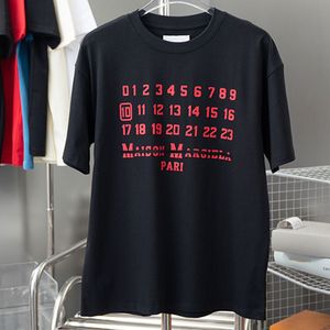 Printemps été Maison Margela T-Shirt mode T-Shirt hommes et femmes Margiela Mm6 T-Shirt en coton Mako Con Logo numérique classique 445