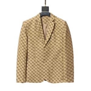 Blazer masculino de primavera y verano de alta calidad de un solo pecho con estampado de moda para hombre Slim Fit Casual hombre 3XL trajes de hombre Blazers