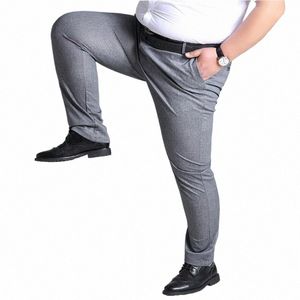 Printemps été hommes pantalons 5XL 6XL 7XL 8XL 9XL 10XL taille 138 cm grande taille poids élastique 145 kg pantalons grande taille hommes h5Ce #