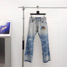Lente zomer herenjeans High Street hiphop gewassen oude water hoge kwaliteit vintage jeans