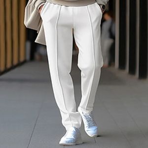 Pantalon en coton décontracté pour hommes, ample, couleur unie, Long, Streetwear, mode, cordon de serrage, printemps été, 240320