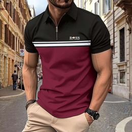 Polo de sport pour hommes, ample, décontracté, respirant, avec poche absorbant la sueur, avec fermeture éclair, européen et américain, nouvelle collection printemps/été