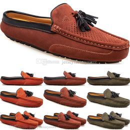 Lente zomer nieuwe mode britse stijl heren canvas toevallige erwt schoenen slippers man honderd leisure student mannen luie rijden overschoenen comfortabel ademend 38-47 2165