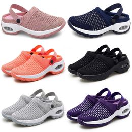 Printemps été nouvelles demi-pantoufles rembourrées chaussures pour femmes coréennes chaussures basses décontractées GAI respirant mode polyvalent 35-42 43 XJ