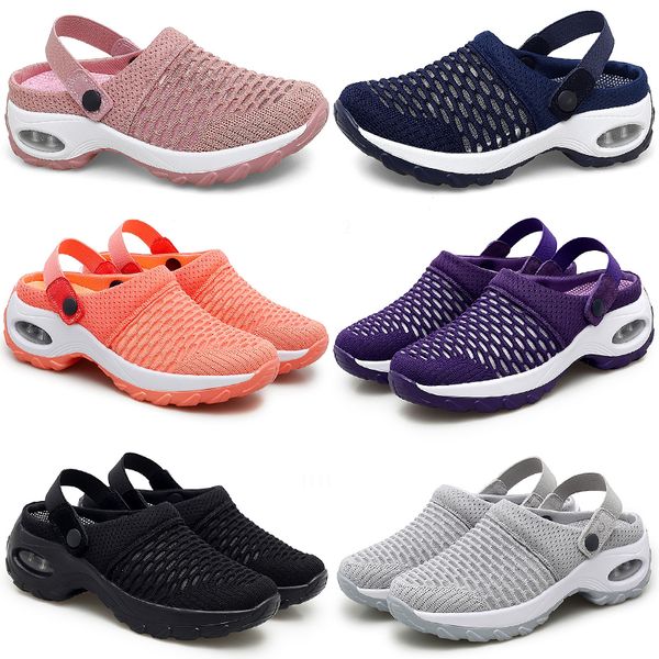 Printemps été nouvelles demi-pantoufles rembourrées chaussures pour femmes coréennes chaussures basses décontractées GAI respirant mode polyvalent 35-42 56 XJ