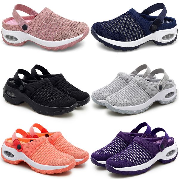 Printemps été nouvelles demi-pantoufles rembourrées chaussures pour femmes coréennes chaussures basses décontractées GAI respirant mode polyvalent 35-42 52 XJ