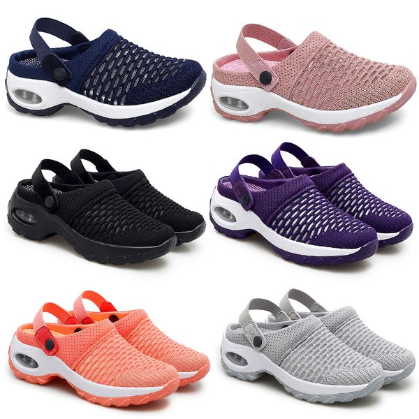 Printemps été nouvelles demi-pantoufles rembourrées chaussures pour femmes coréennes chaussures basses décontractées GAI respirant mode polyvalent 35-42 36 XJ