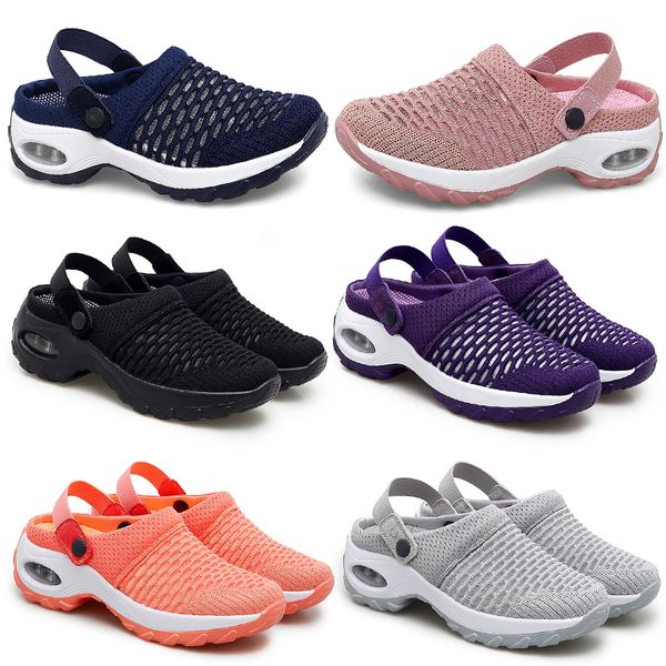 Printemps été nouvelles demi-pantoufles rembourrées chaussures pour femmes coréennes basses chaussures décontractées GAI respirant mode polyvalent 35-42 38 XJ