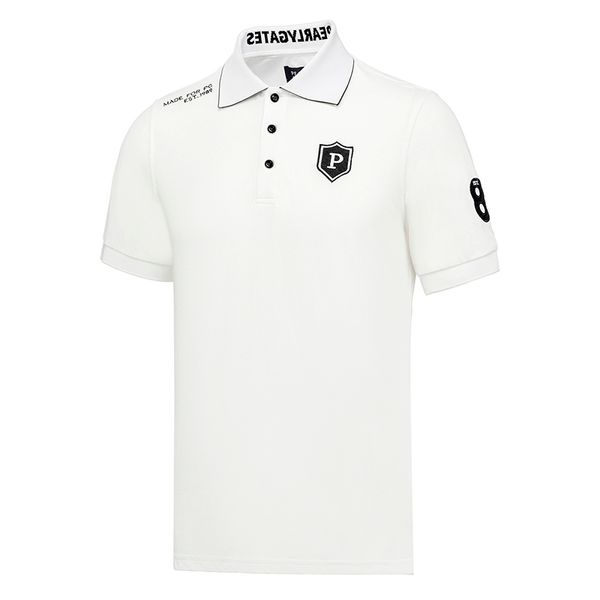 Primavera/novedad de verano, camisa deportiva de Golf para exteriores para hombre, camiseta de manga corta con cuello de solapa transpirable, POLO bordado de ocio