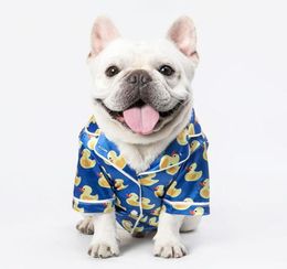 Spring d'été Nouveau PAT PAT PAJAMAS LITTLE DUC DUC DUCH PETS Vêtements Bulldog Teddy Bichon Puppy Clothing8276710