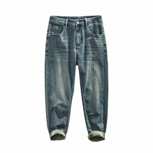 Spring Summer New Vintage Jeans pour hommes Vêtements Casual Wed Soft Cott Streetwear Lâche Oversize Hommes Pantalons A1011 M8Np #