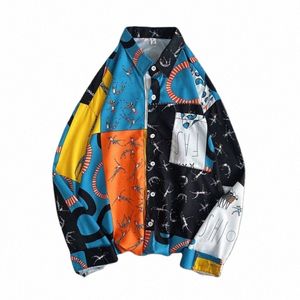 Lente Zomer Patchwork Shirts Mannen Dunne Oversize Zon Protecti Lg Mouw Strand Shirts Vintage Goedkope Harajuku Top Kleding 2023 f7ya #