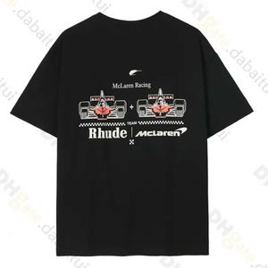 Primavera Verano Rhude Camiseta Hombre Camisetas Mujer Camisetas Monopatín Hombres de gran tamaño Camiseta de manga corta Marca de lujo Camisetas para hombres Tamaño asiático S-xxl 10es5i