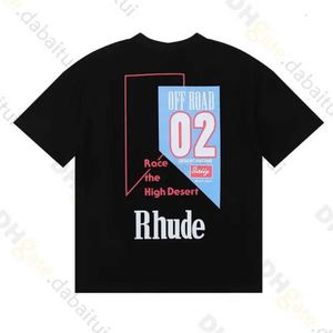 Printemps Eté Rhude t-shirt Homme T-shirts Femmes T-shirts Skateboard Oversize Hommes T-shirt à manches courtes Marque de luxe T-shirts pour hommes Taille asiatique S-xxl 9wpw6