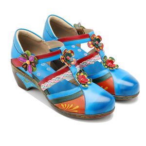 Lente zomer sandalen en retro contrast kleur super comfortabel vier seizoenen brogue schoenen 230419 4009