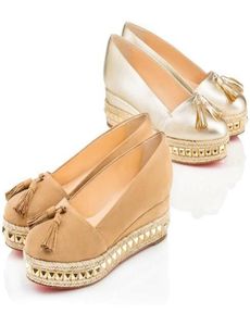 Lente/zomerschoenen Carmel Ca Casual schoenen voor vrouwen Wedge Platform Sneakers Gold Studs Glip op Loafers Damesschoenen 35-427890001