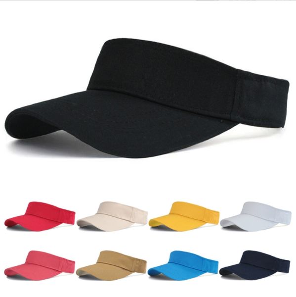 Chapeaux de soleil de sport pour femmes et hommes, casquette réglable en coton, visière de Protection UV, haut vide, Tennis, Golf, course à pied, Protection solaire, printemps et été