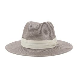 lente zomer stro panama strand hoed voor vrouwen mannen schaduw hoed kleine rand hoeden vrouw zonnekap meisjes caps vrouwelijke zonnehoed zonnehoeden groothandel 13 kleuren