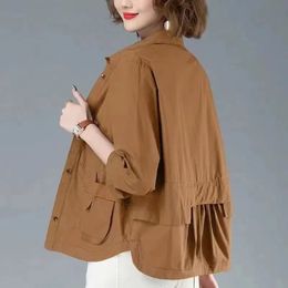 Printemps été femmes vestes casual coupe-vent Famale mince manteau de base veste légère vêtements d'extérieur 240124