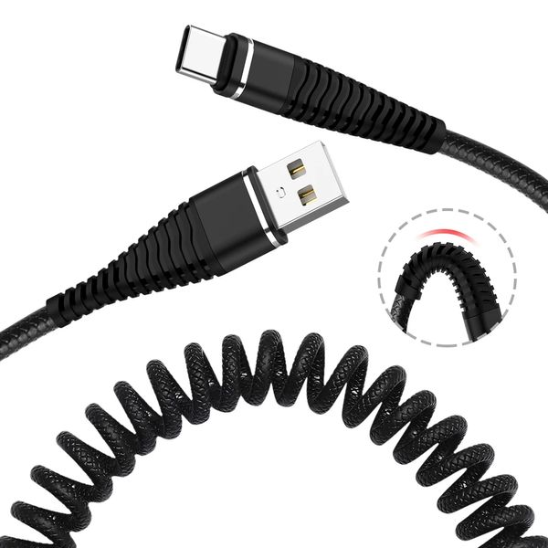 Printemps USB C câble Micro USB câble de charge rétractable chargeur de charge rapide câble de données câble pour Huawei P20 P10 Xiaomi