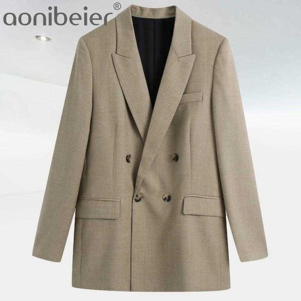 Printemps femmes 2 pièces solide Blazer ensemble pour le travail d'affaires bureau dame uniformes à manches longues costumes femme tenues urbaines 210604