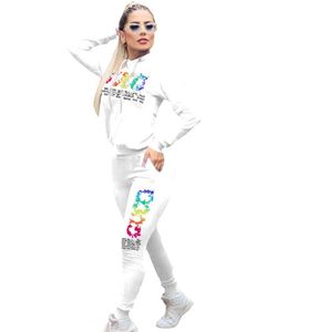 printemps femmes imprimé deux pièces ensemble G sweat à capuche + pantalon de jogging costumes sweat à capuche filles blanc Y2K survêtements designer vestes à glissière décontractées et pantalon de jogging