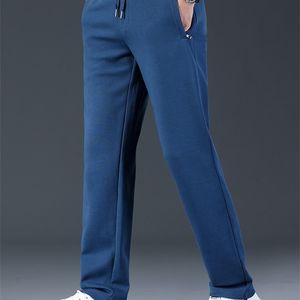 Printemps poches zippées pantalons de survêtement longs hommes Joggers bleu noir gris vêtements de sport pantalon de survêtement droit décontracté coton pantalon 220622