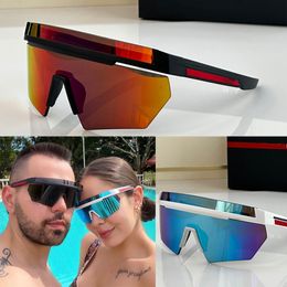 SPS 01 linea rossa impavid diseñador de moda hombres gafas de sol de fiesta en la playa Gafas de sol de fibra de acetato para mujeres al aire libre Occhiali da sole da spiaggia da uomo
