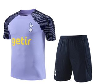 Spurs Soccer Tracksuit Men Sportswear Set 23 24 New Tottenham Short Suile de formation Kane Football Chandal Futbol Men and Kids Survitement Top Quality