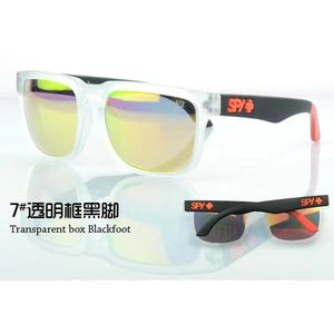 Lunettes de soleil SPY, lunettes de soleil HELM de sport de marque européenne et américaine à la mode pour hommes et femmes, lunettes de soleil réfléchissantes de couleur fluorescente