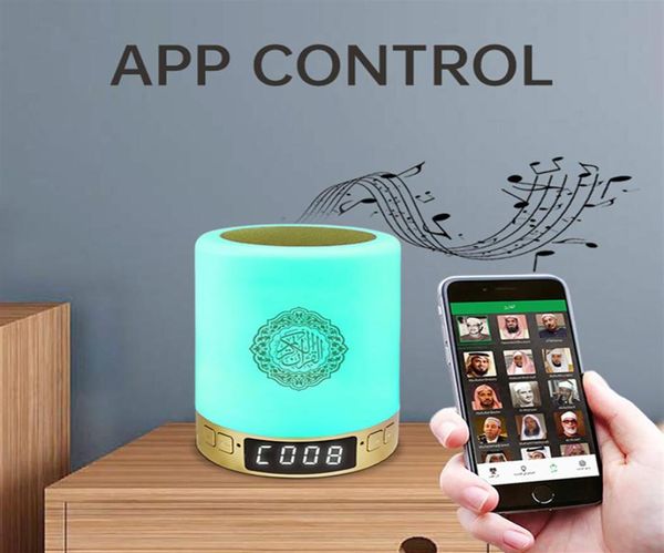 SQ122 Bluetooth Coran haut-parleur sans fil lampe Portable LED veilleuse islamique enfants cadeau Mp3 Coran Player388s3239221