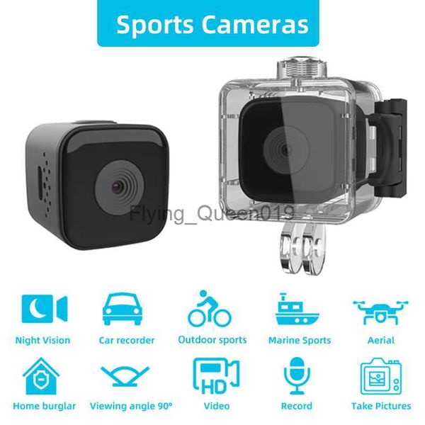 SQ28 Mini caméra de sport 1080P FHD caméra extérieure étanche petit enregistreur d'action plongée cyclisme 30M étanche supportant 256G HKD230828