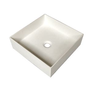 Évier de lavage en pierre à Surface solide, lavabo de comptoir, lavabo de blanchisserie, RS38336