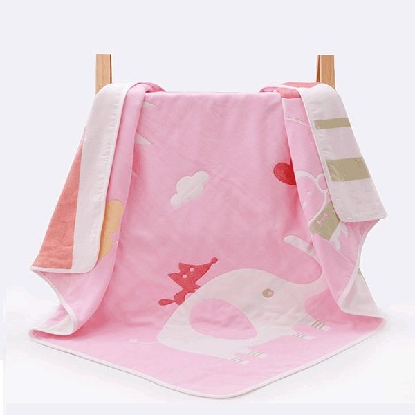 Manta de muselina de algodón cuadrado Swadding 6 capas gruesas Toalla de baño para recién nacidos Mantas para cochecito de bebé Mantas para bebés Edredón para siesta LJ201105