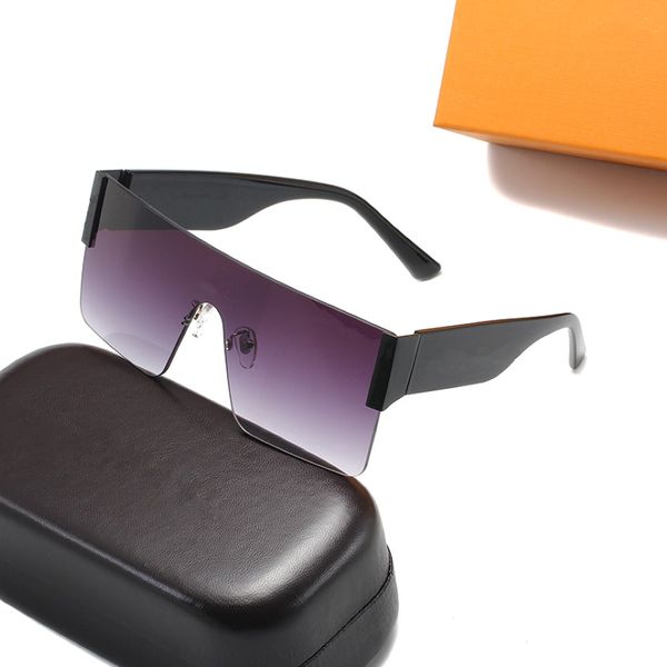 Lunettes de soleil de gradient carré designer pour hommes Femmes Fashion Sun Gernes Salle Big Frame Protection UV Eyeglass avec boîte 297S
