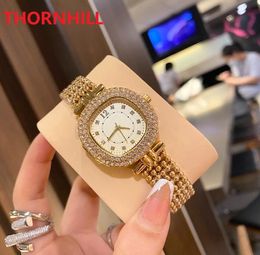 Vierkante wijzerplaat ontwerper luxe dameshorloges diamanten mode speciaal ontwerp relojes de marca mujer zilveren dame jurk polshorloge quar276o
