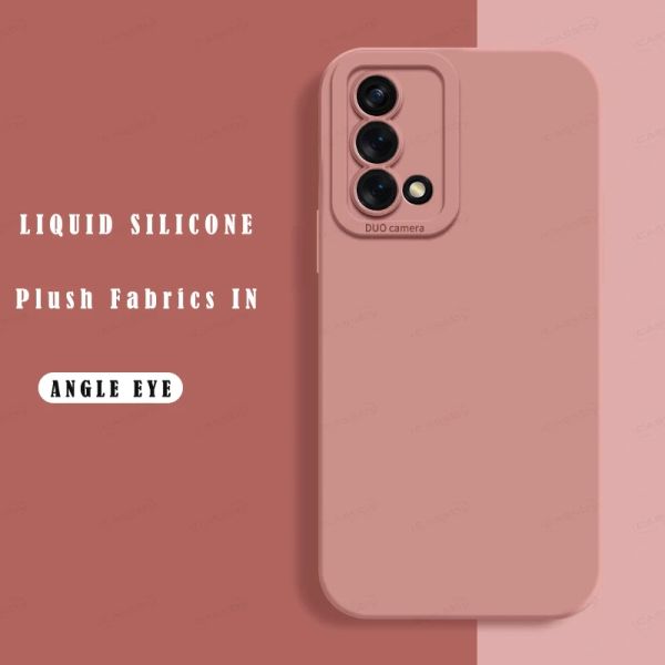 Étui en silicone liquide carré pour Oppo Reno 6 5 4 3 7 8 9 Pro Plus 5G REALME GT 2 PRO NEO 2 3 CAPE DE PROTECTION DE CAMÉRICE MASTER