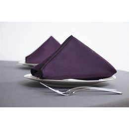 Vierkante servetten voor bruiloftsrestaurant Bury Black White Haorui 10 stcs 40 cm y200417