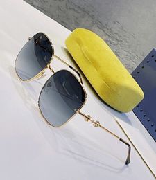 Gafas de sol cuadradas de gran tamaño con sombra dorada y gris para mujer, gafas de verano, gafas de sol, gafas de sol Sonnenbrille UV400, gafas con caja